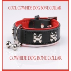 Cool Cowhide Dog Collar